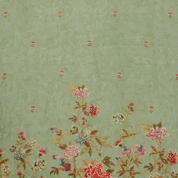 Soch Floral Printed Linen Unstitched Dress Material image 2