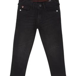 Allen Solly Junior Black Solid Jeans-picture-29