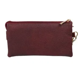 Mochi Maroon Small Wristlet Wallet for Women image 3