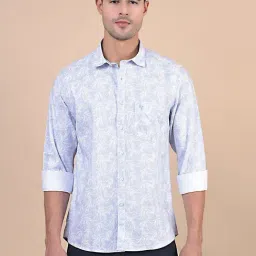 Cantabil Blue Regular Fit Printed Casual Shirt-picture-35