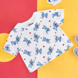 Pantaloons Junior Kids White & Blue Printed Full Sleeves T-Shirt-image-87