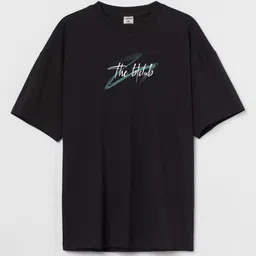 TheBTclub Men Printed Drop-Shoulder Sleeves T-shirt image 3