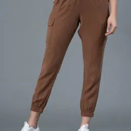 Mode by Red Tape Brown Regular Fit Mid Rise Joggers-picture-37