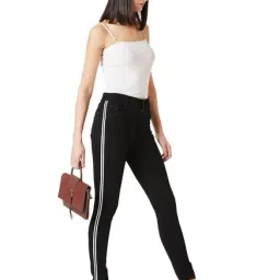 Miss Chase Black Cotton Skinny Fit Jeans image 4