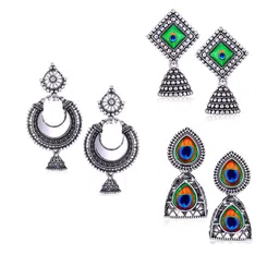 DIVASTRI Silver-Plated Alloy Earrings-picture-23