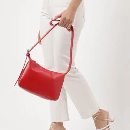 Fastrack Luscious Red Solid Faux Leather Sling Handbag-picture-49