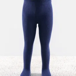 cute walk by babyhug Cutewalk by Babyhug Non Terry Footed Anti Bacterial SolidTights - Navy Blue-picture-25