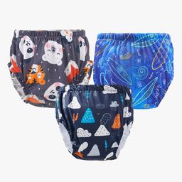 Chinmay Kids Baby Panty Boys and Girls Reusable Washable Printed Panty Pack of 3-picture-11