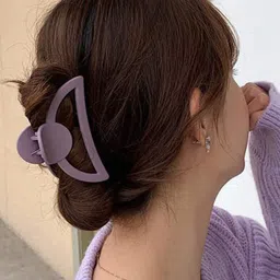 FHONEX Girls Set of 6 Half Moon Shape Claw Clip image 3