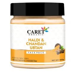 CARET ORGANIC Set of 4 Face Pack, Vitamin C Scrub ,Papaya Face Wash &Body Lotion Combo image 2