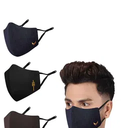 MASQ Pack Of 3 Organic Cotton 4-Layered Dust Production Masks image 2