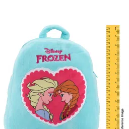Disney Frozen Soft Plush Backpack with 7 Litres Capacity Elsa & Anna Print Light Blue - Height 12 Inches image 5