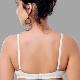 BRIDA LADIES INNERWEAR Organic Cotton Non-Padded Transparent Strep Medium Coverage Bra image 4