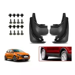 Auto Pearl Front and Rear Mud Guard For i20 Asta(O) with sunroof 2020(Black) Set of 4 Pcs-picture-35