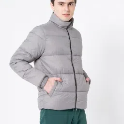 Red Tape Grey Regular Fit Quilted Jacket image 3