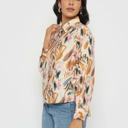 Madame Multicolor Regular Fit Printed Shirt image 3