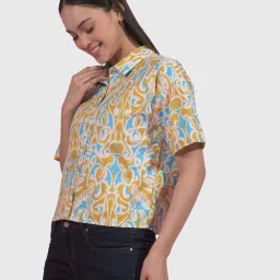 Numero Uno Multicolor Cotton Regular Fit Printed Shirt image 3