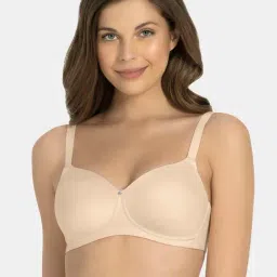 Amante Almond Non Wired Padded T-Shirt Bra-picture-18