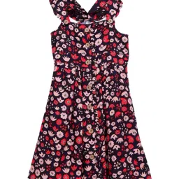 Cherry Crumble By Nitt Hyman Kids Multicolor Cotton Printed Dress-image-87