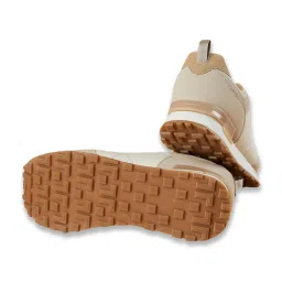 Ginger by Lifestyle Women's Beige Sneakers image 3