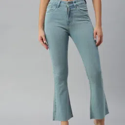 showoffff SHOWOFF Clean Look Blue Bootcut Denim Jeans-picture-33
