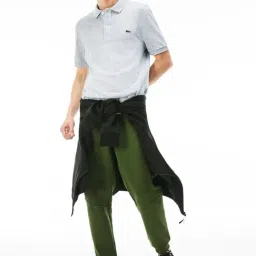 Lacoste Grey Melange Slim Fit Polo T-Shirt-image-68