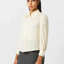 Van Heusen Beige Regular Fit Shirt image 3