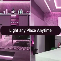 SPARK WORLD Pink Plastic LED Rope Light image 3