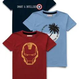 HELLCAT Multicolor Printed T-Shirt (Pack Of 3)-picture-26