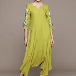 Ziyaa Green Regular Fit Jumpsuit-image-2