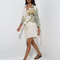 LOV by Westside Off-White Floral Printed Blouse image 3