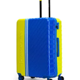 Nasher Miles Lime Green & Azure Blue Vegas Color Block Large Hard Sided Checked Luggage-picture-13