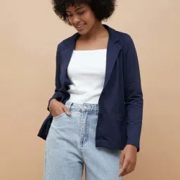 Fame Forever by Lifestyle Blue Cotton Blazer-picture-35