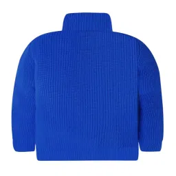 Cherry Crumble By Nitt Hyman Unisex Blue Self Design Cotton Regular Fit Sweater image 3