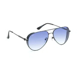 Irus Dark Blue Pilot Sunglasses For Men image 3