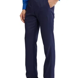 Park Avenue Blue Regular Fit Trousers image 3