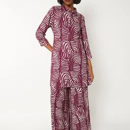 max Women Geometric Printed Kurta with Palazzos-image-53