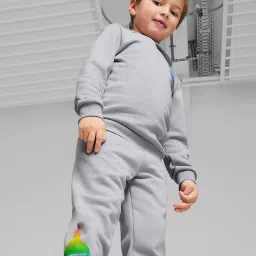 Puma Boys Grey Cotton Printed Joggers image 3