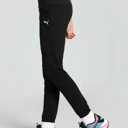 Puma Black Cotton Mid Rise Sports Joggers image 3