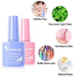 VENALISA HEMA FREE UV LED Soak Off Nail Gel Polish 7.5 ml- Shade 436 image 3
