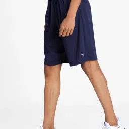 Puma Performance Essentials Navy Self Pattern Shorts image 3