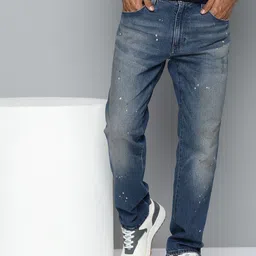 Levis Men 541 Tapered Fit Heavy Fade Printed Stretchable Jeans-picture-56