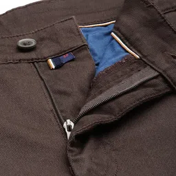 Van Heusen Men Slim Fit Textured Chinos Trousers image 2