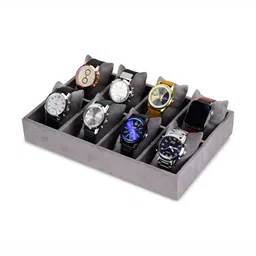 Alpna Unisex Textured 8 Slot Soft & Durable Watch Organiser image 2