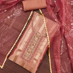 KALINI Organza Unstitched Dress Material-picture-23