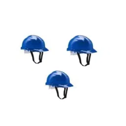 Rahul Professionals Polyethylene Shell Hiking Nape Type Hard Hat Blue Safety Helmet with Adjustable Chin Strap Closer Free Size (Pack of 3)-picture-17