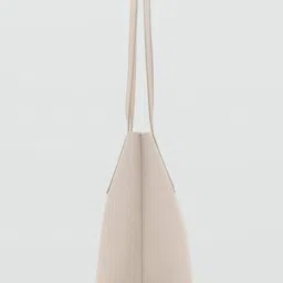 MANGO Textured Oversized Structured Tote Bag image 4