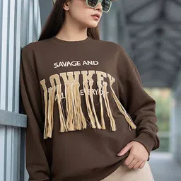 Bewakoof Women Embroidered Sweatshirt-image-24