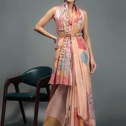 RACHNA Floral Zari Ready To Wear Saree image 1