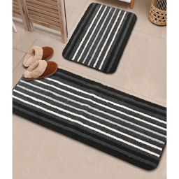 Saral Home  Microfiber Bathmat & Runner - Black-picture-16